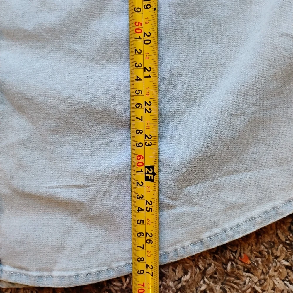 NWT Levi’s Plus Size Western Shirt 1X (14/16) Pearl Snap Denim $59 Retail - Picture 6 of 7